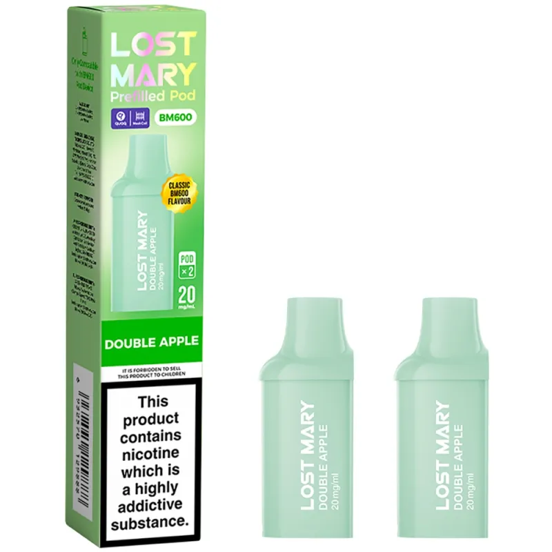 Lost Mary BM 600 Puffs Vape Pods Double Apple