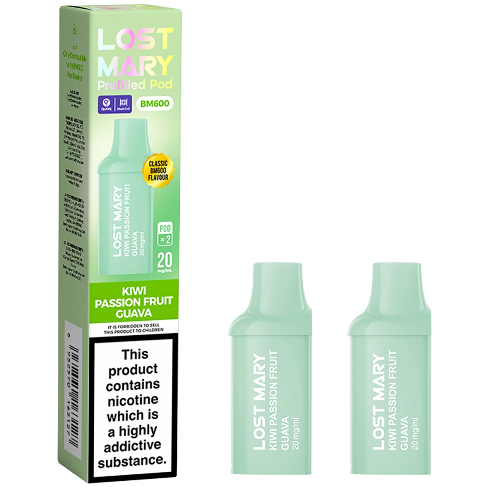 Lost Mary BM 600 Puffs Prefilled Pods Kiwi Passion Fruit Guava