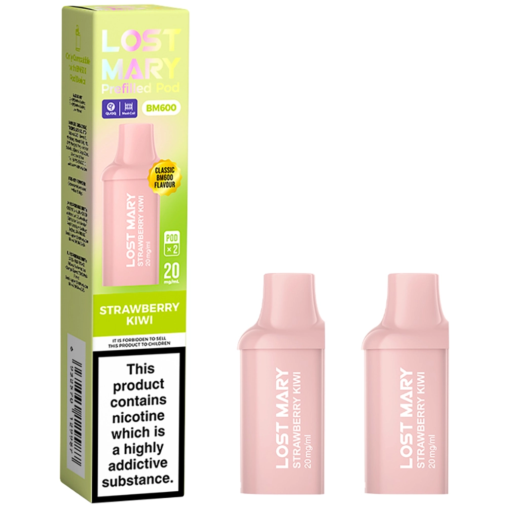 Lost Mary BM 600 Puffs Prefilled Pods Strawberry Kiwi