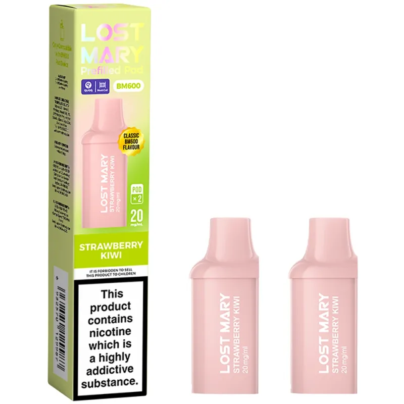 Lost Mary BM 600 Puffs Prefilled Pods Strawberry Kiwi