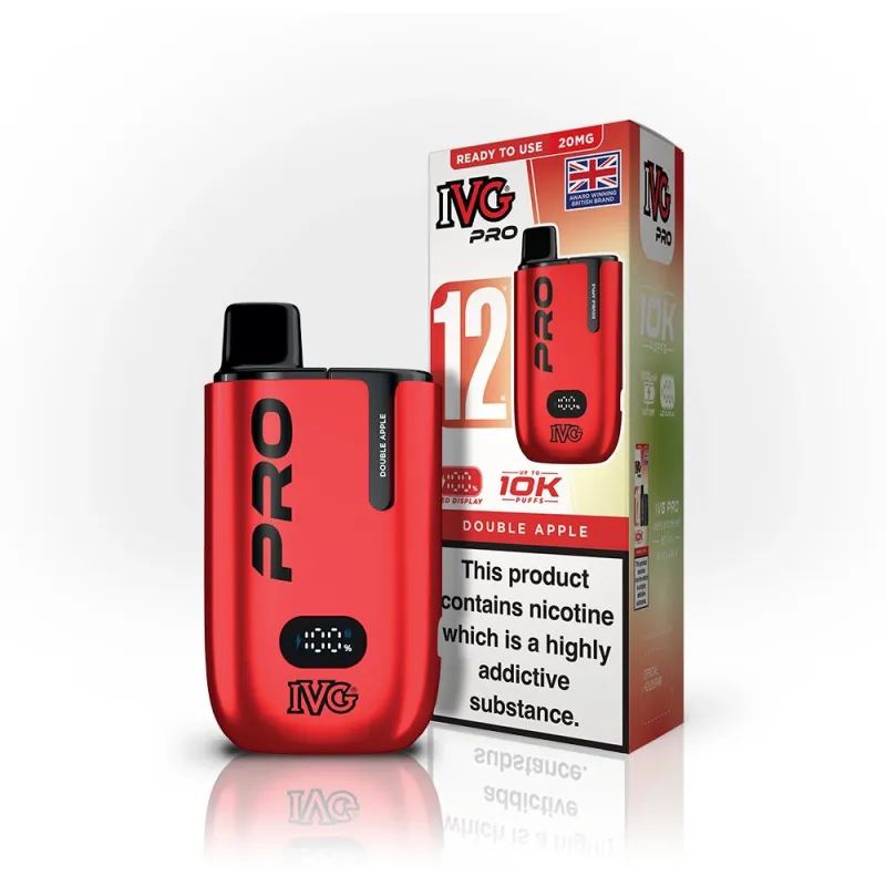 IVG Pro 12 10,000 Puffs Kits Double Apple