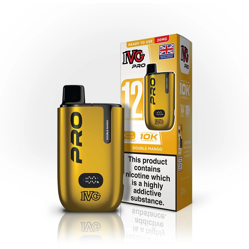 IVG Pro 12  10,000 Puffs Kits Double Mango