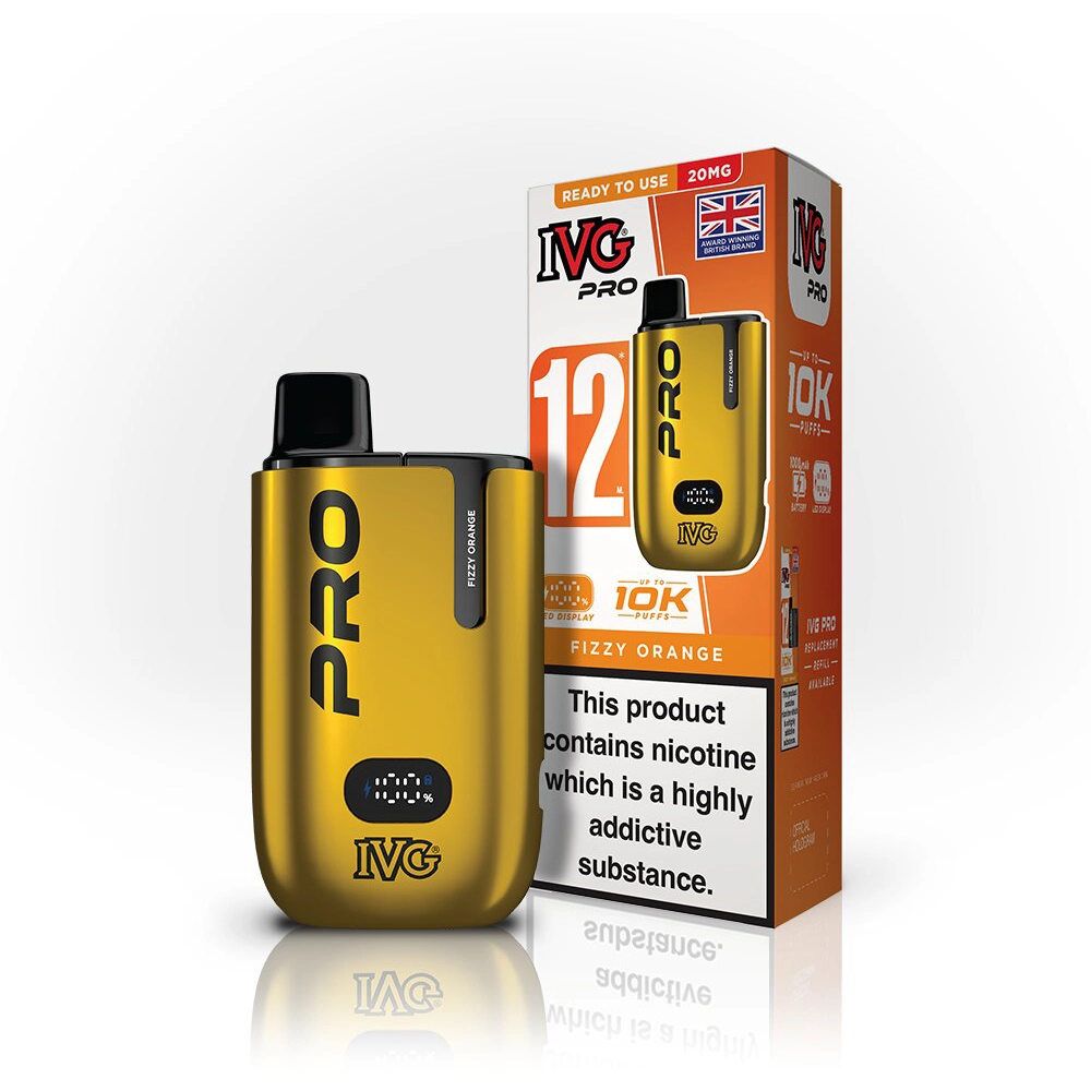 IVG Pro 12  10,000 Puffs Kits Fizzy Orange
