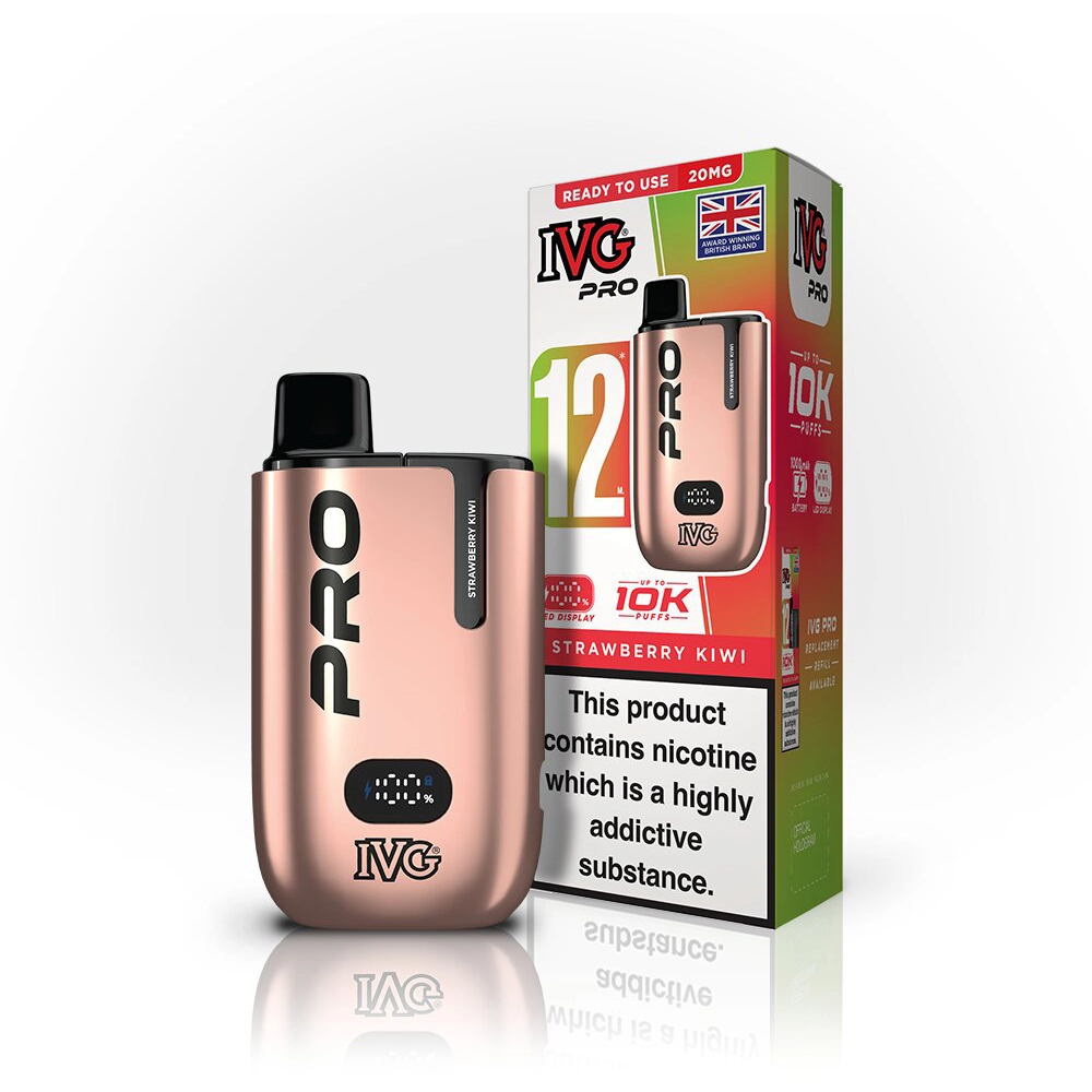 IVG Pro 12  10,000 Puffs Kits Strawberry Kiwi