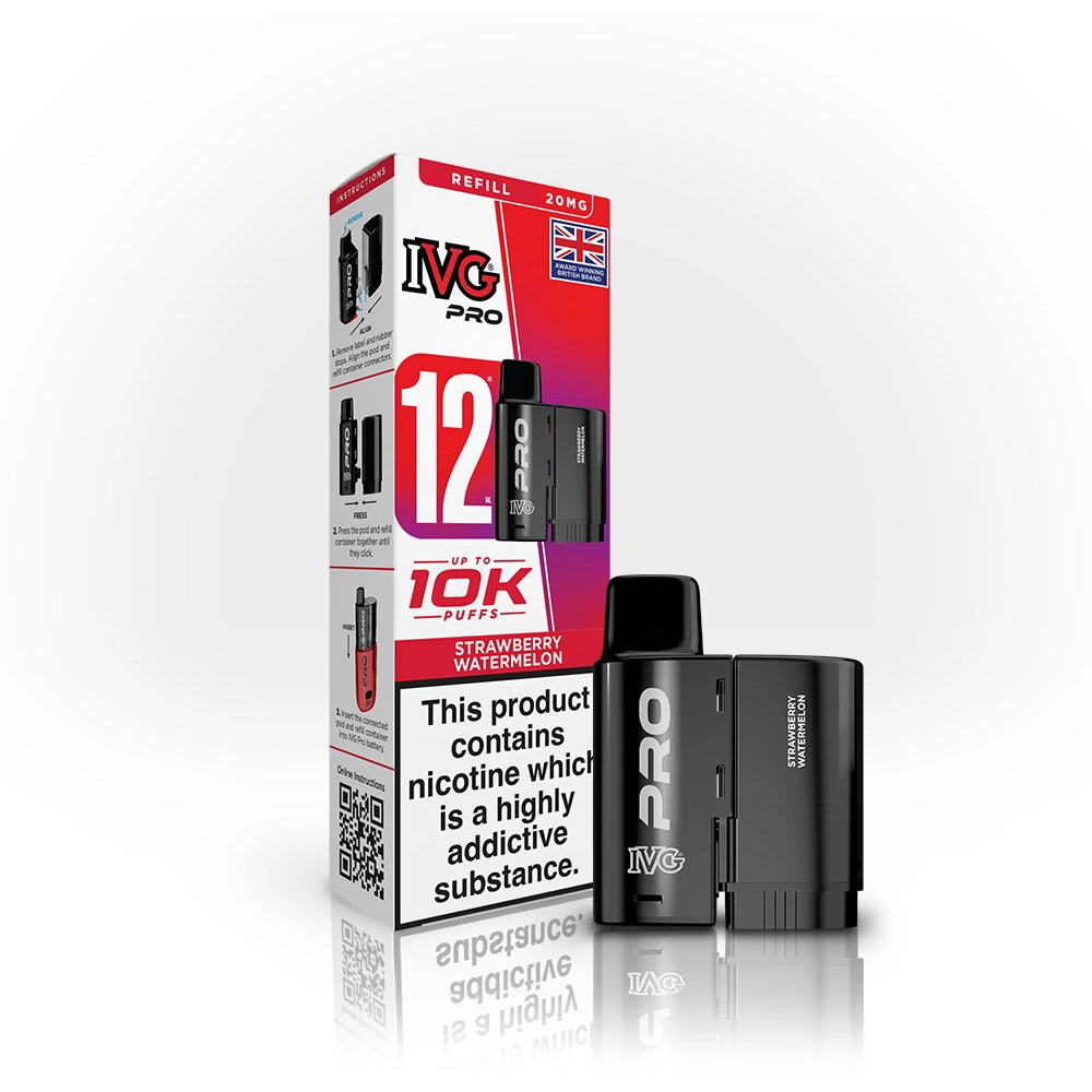IVG Pro 12  10,000 Puffs Kits Strawberry Watermelon