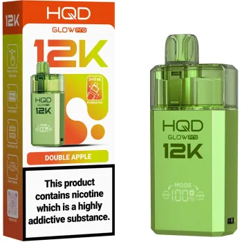 HQD Glow Pro 12,000 Puffs Kits Double Apple