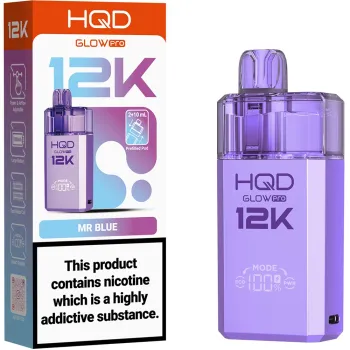 HQD Glow Pro 12,000 Puffs Kits Mr Blue