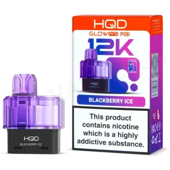 HQD Glow Pro 12,000 Puffs Prefilled Pods Blackberry Ice