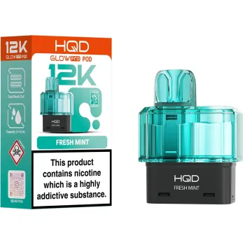 HQD Glow Pro 12,000 Puffs Prefilled Pods Fresh Mint