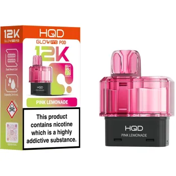 HQD Glow Pro 12,000 Puffs Prefilled Pods Pink Lemonade