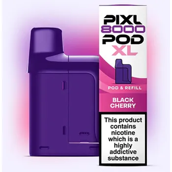 Pixl 8,000 Puffs Prefilled Pods Black cherry