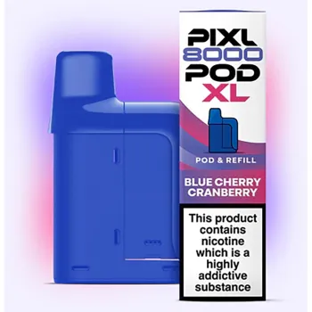 Pixl 8,000 Puffs Prefilled Pods Blue cherry cranberry