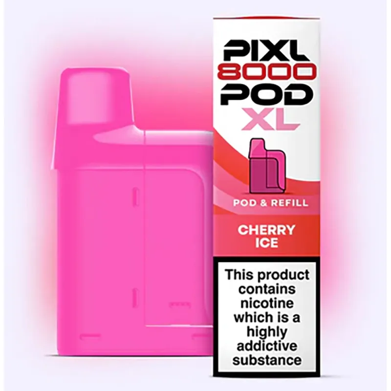 Pixl 8,000 Puffs Prefilled Pods Cherry ice
