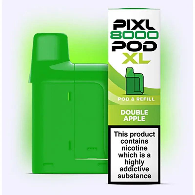 Pixl 8,000 Puffs Prefilled Pods Double apple
