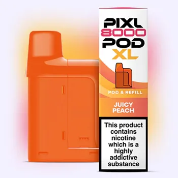Pixl 8,000 Puffs Prefilled Pods Juicy peach
