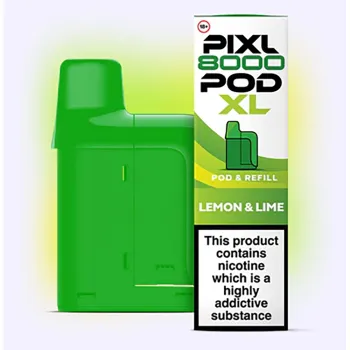 Pixl 8,000 Puffs Prefilled Pods Lemon & lime
