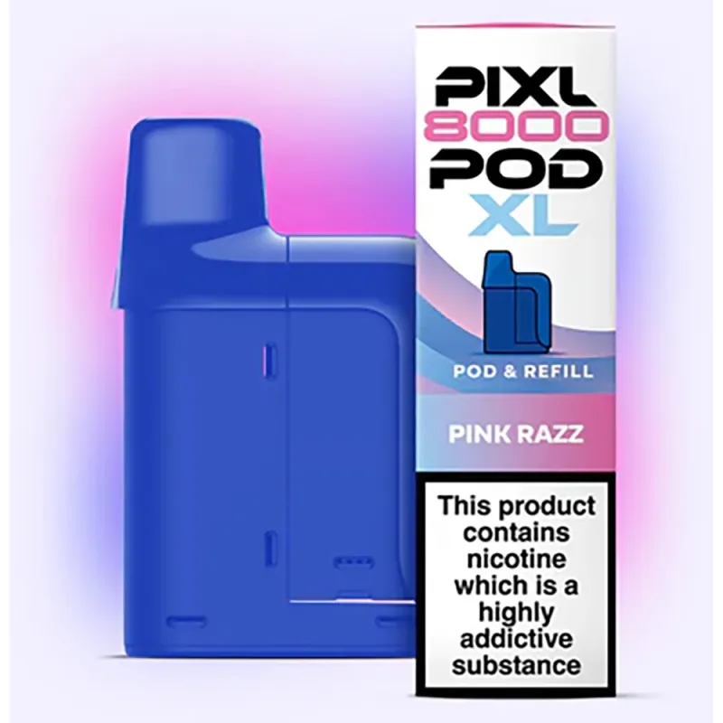 Pixl 8,000 Puffs Prefilled Pods Pink razz
