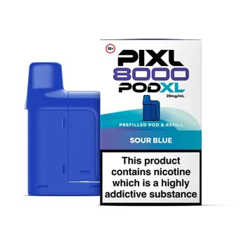 Pixl 8,000 Puffs Prefilled Pods Sour blue
