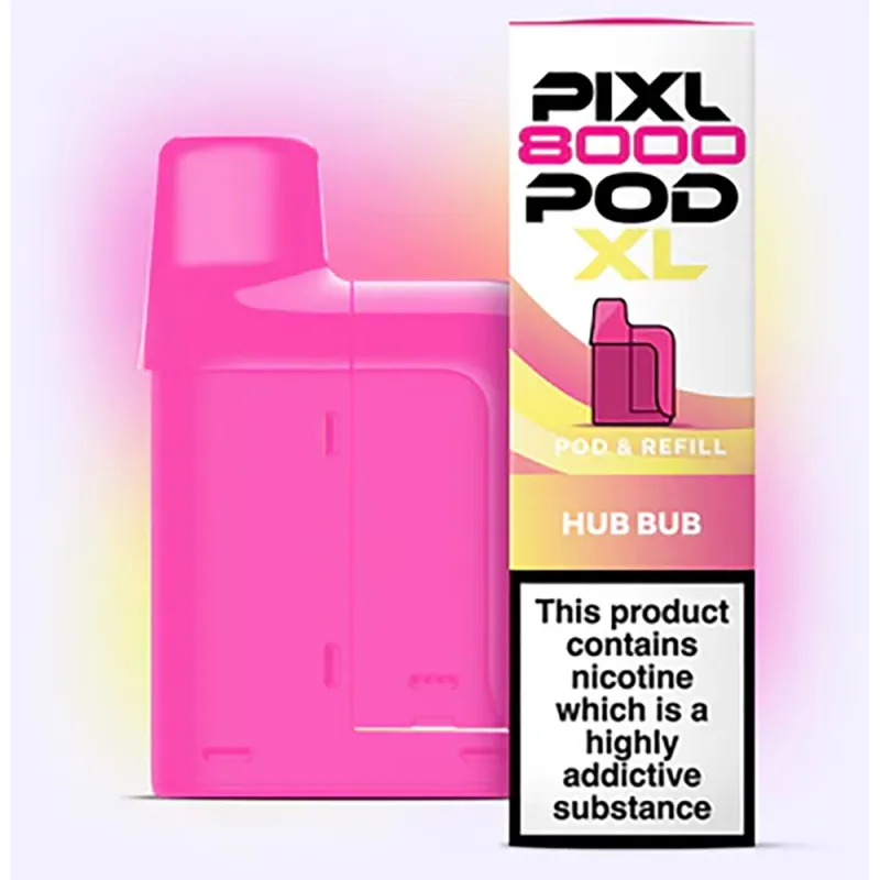 Pixl 8,000 Puffs Prefilled Pods Hub bub
