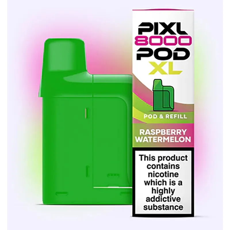 Pixl 8,000 Puffs Prefilled Pods Raspberry watermelon