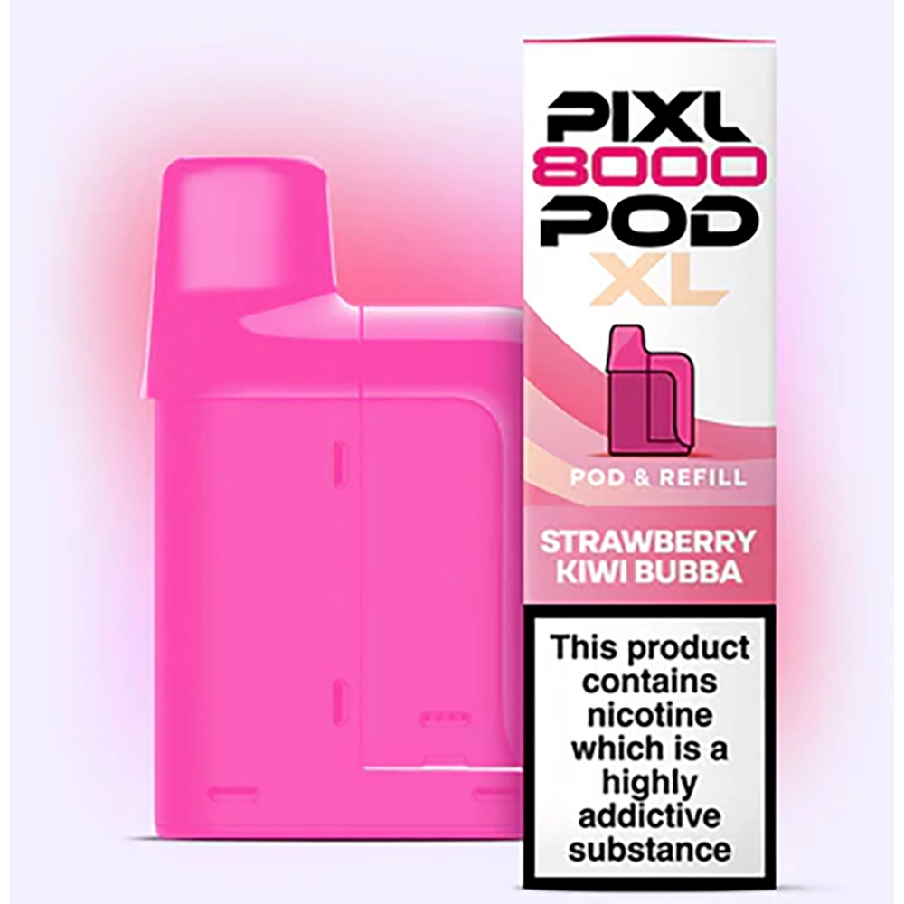 Pixl 8,000 Puffs Prefilled Pods Strawberry kiwi bubba 
