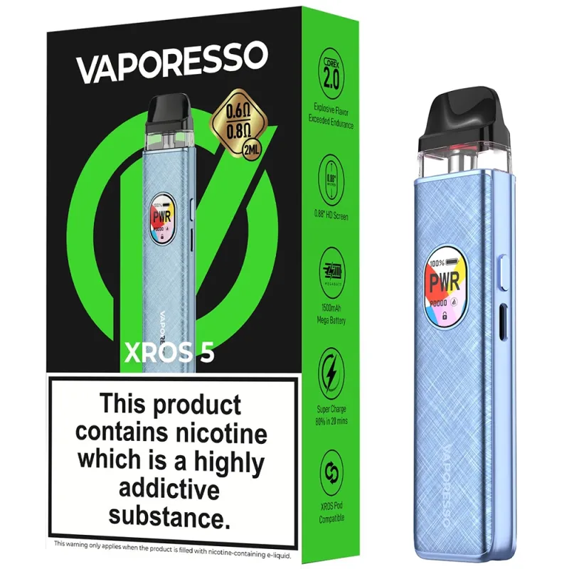 Vaporesso X Ros 5 Kit Blue Silk