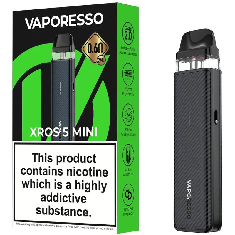 Vaporesso X Ros 5 Mini Kit Carbon Black