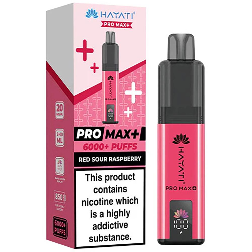 Hayati 6,000 Puffs Kits Red Sour Raspberry