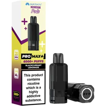 Hayati 6,000 Puffs Prefilled Pods Blackcurrant Lemonade