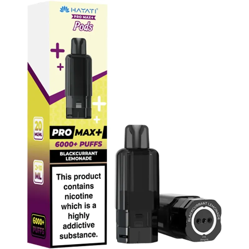 Hayati 6,000 Puffs Prefilled Pods Blackcurrant Lemonade