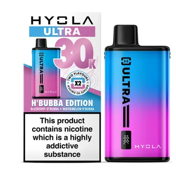 Hyola Ultra 30,000 Puffs Kits H' Bubba Edition(Blueberry Kiwi & Watermelon H' Bubba)