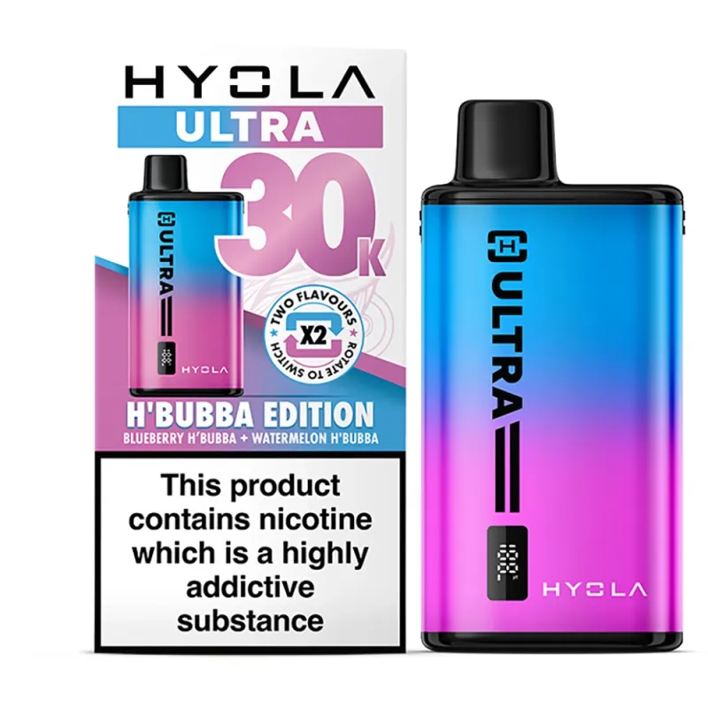 Hyola Ultra 30,000 Puffs Kits H' Bubba Edition(Blueberry Kiwi & Watermelon H' Bubba)