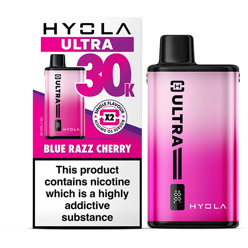  Hyola Ultra 30,000 Puffs Kits Blue Razz Cherry 